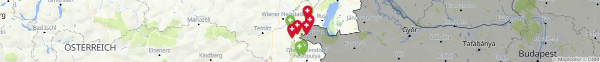 Map view for Pharmacy emergency services nearby Mattersburg (Burgenland)